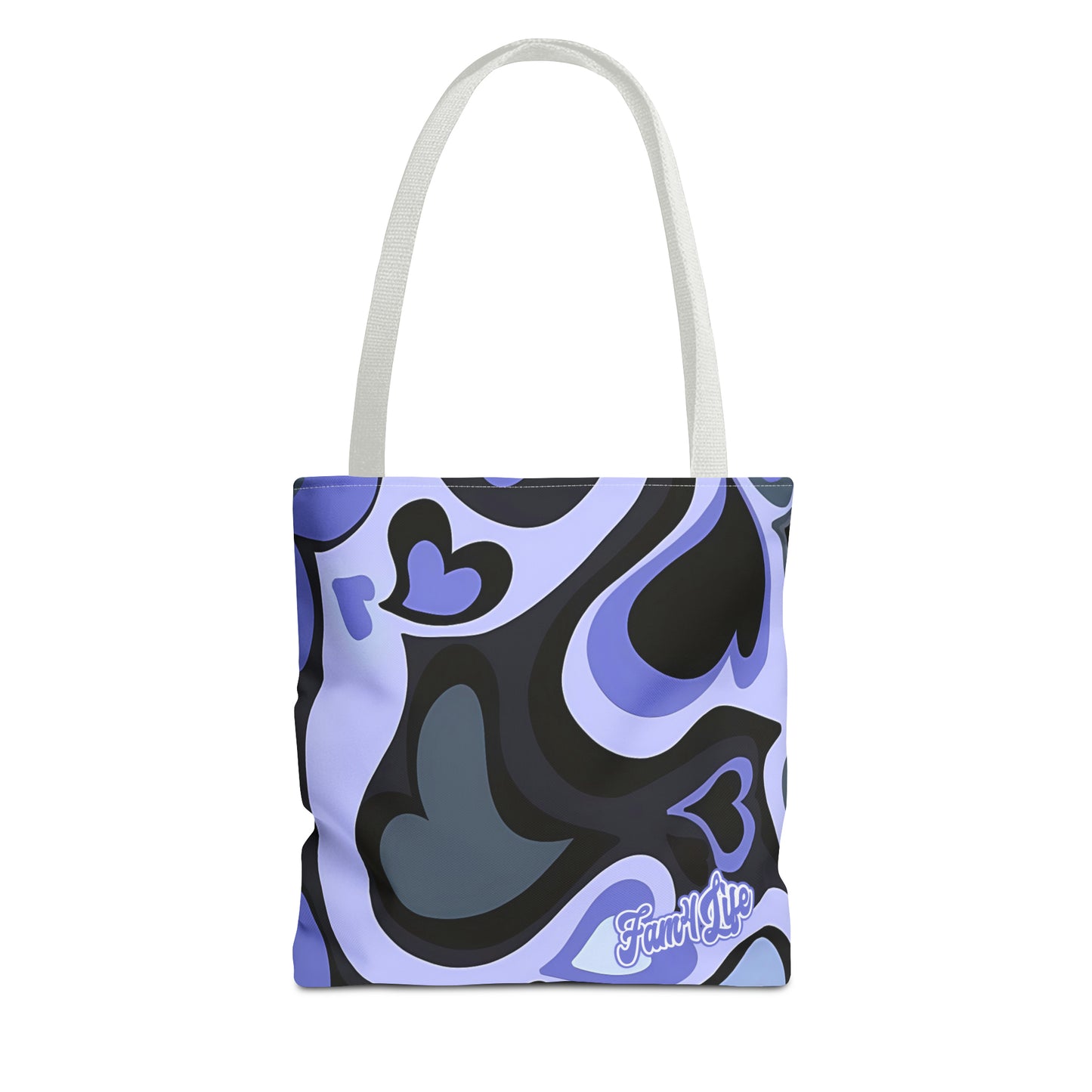 Vibrant Hearts (Purple) Tote Bag