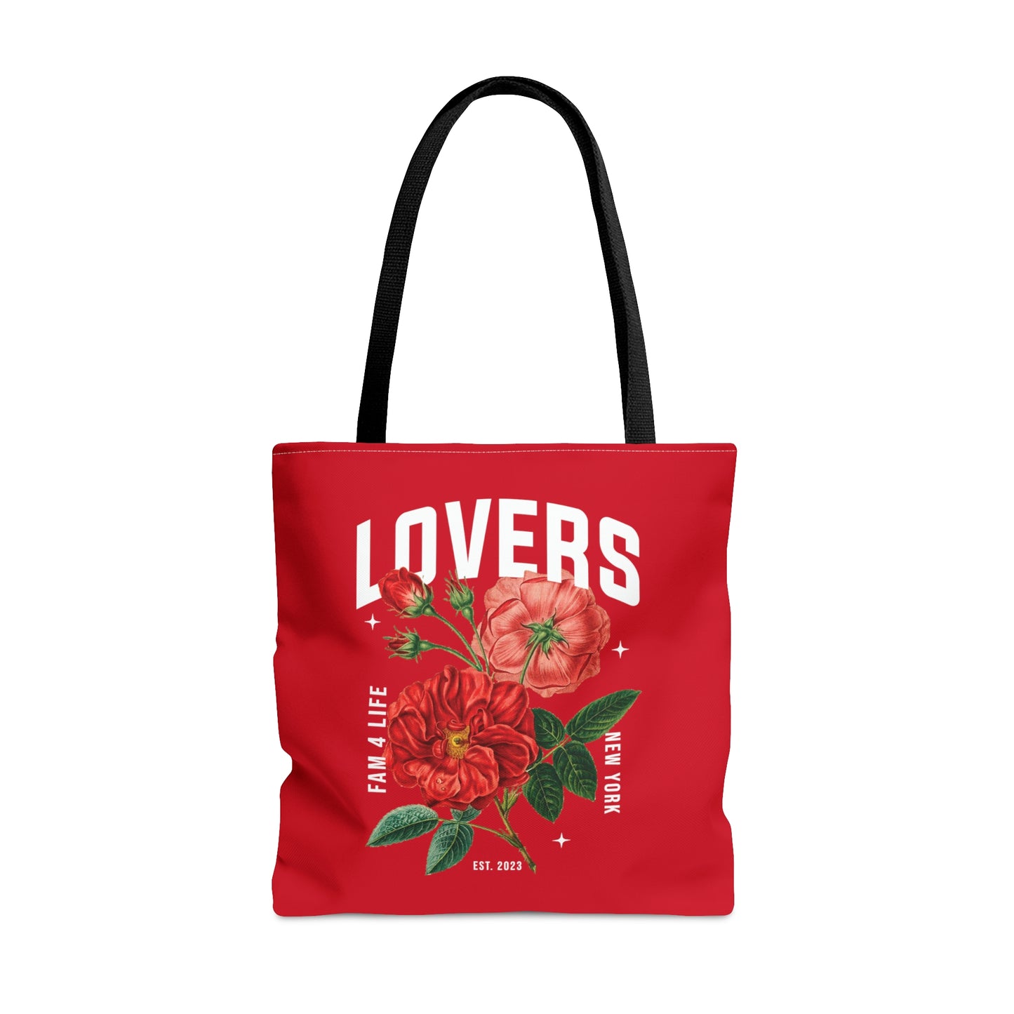 Lovers & Roses Tote Bag (Red)