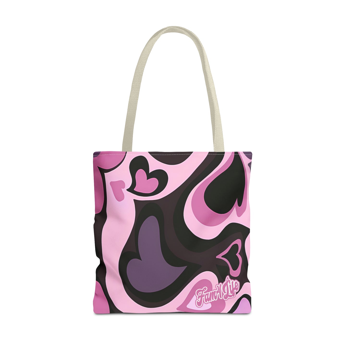 Vibrant Hearts (Pink) Tote Bag