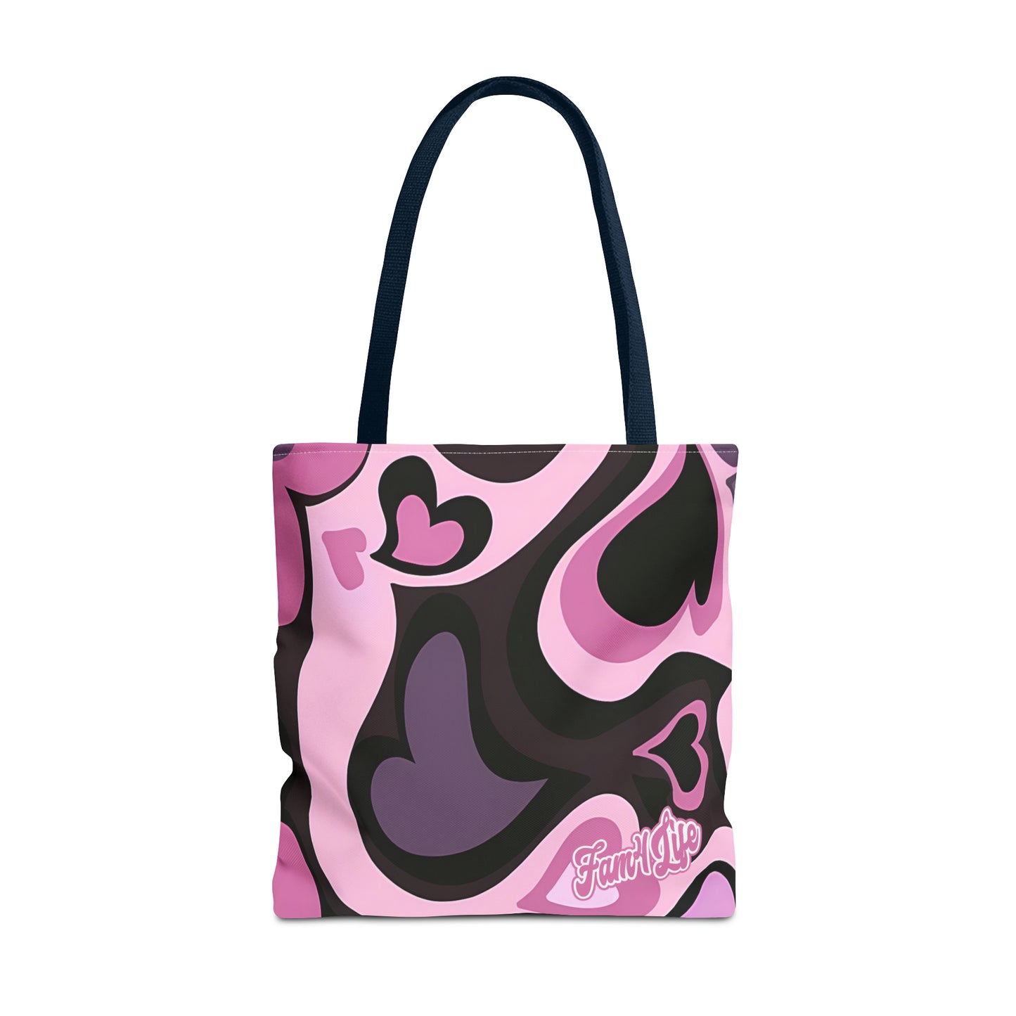 Vibrant Hearts (Pink) Tote Bag