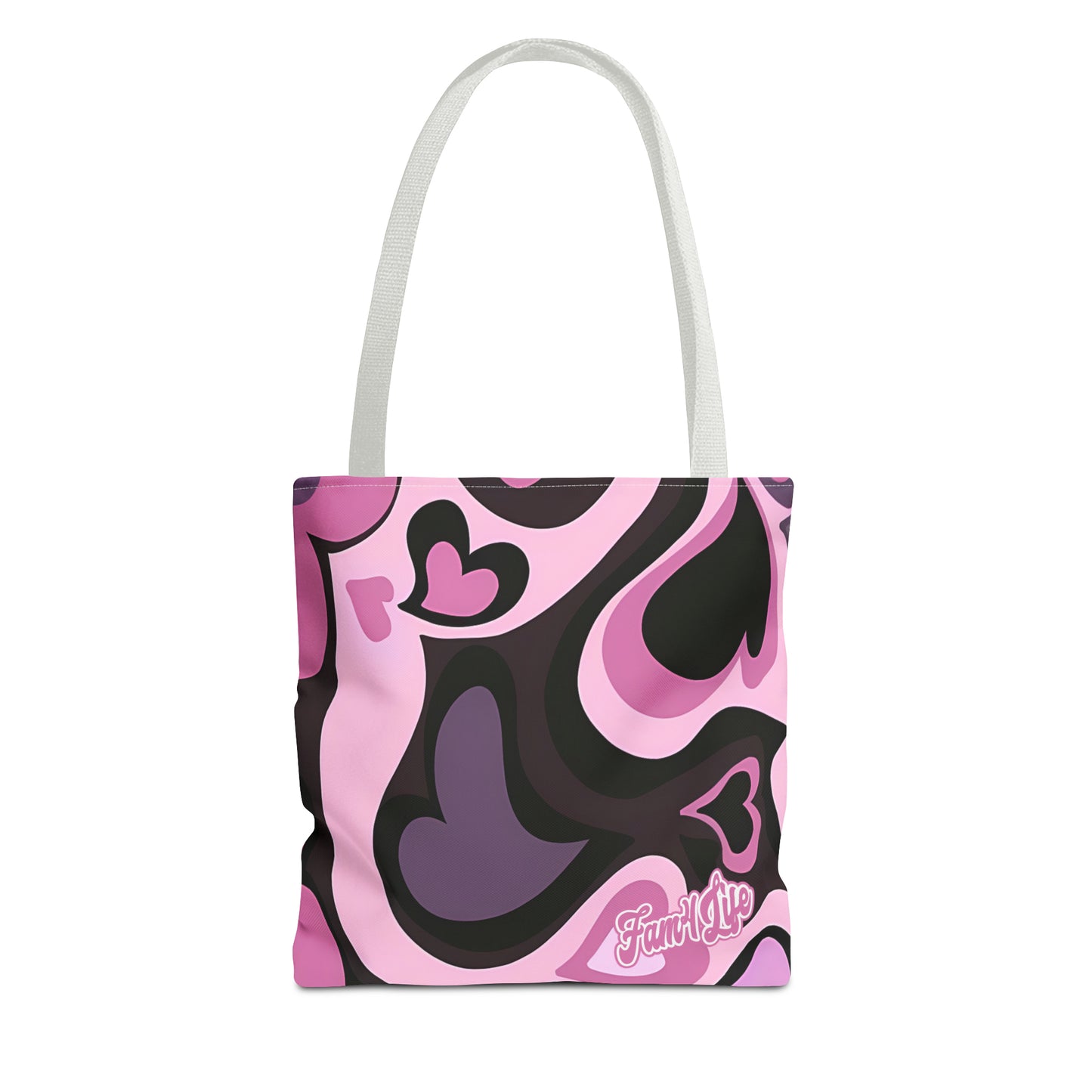 Vibrant Hearts (Pink) Tote Bag