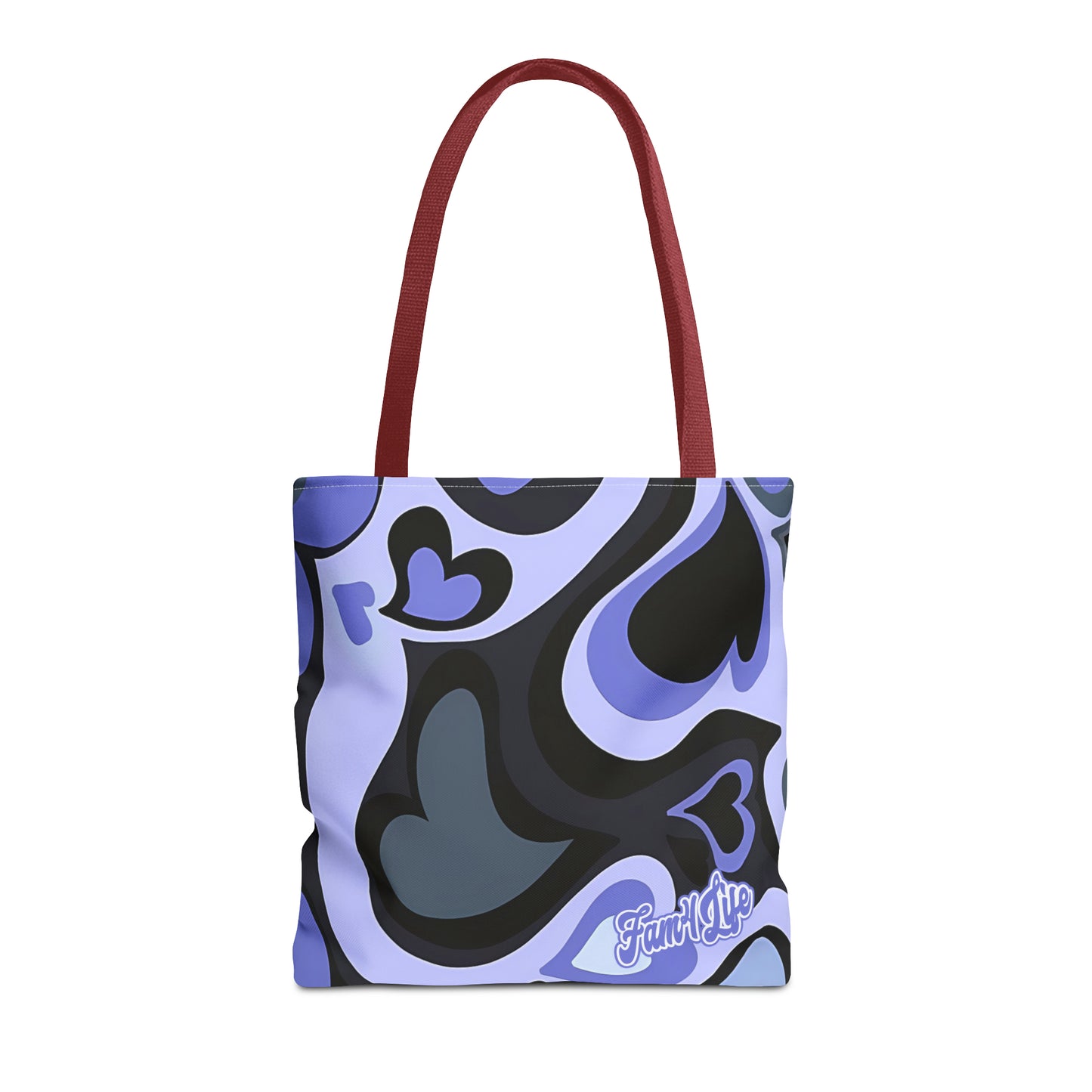 Vibrant Hearts (Purple) Tote Bag