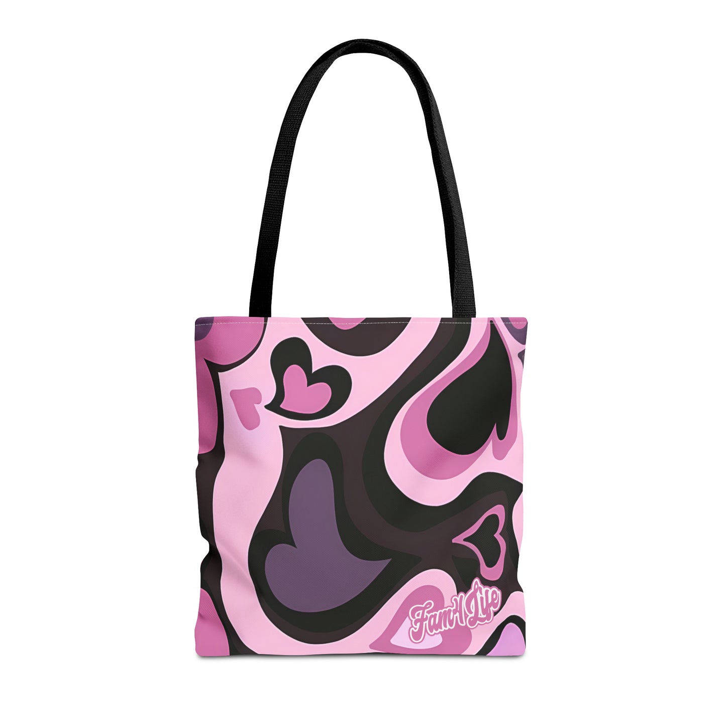 Vibrant Hearts (Pink) Tote Bag