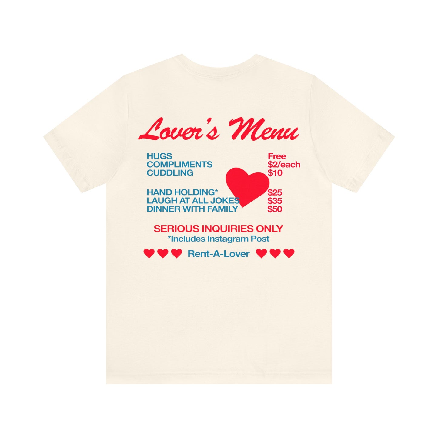 Lover's Menu T-Shirt