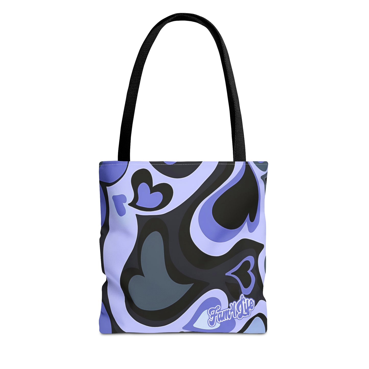 Vibrant Hearts (Purple) Tote Bag