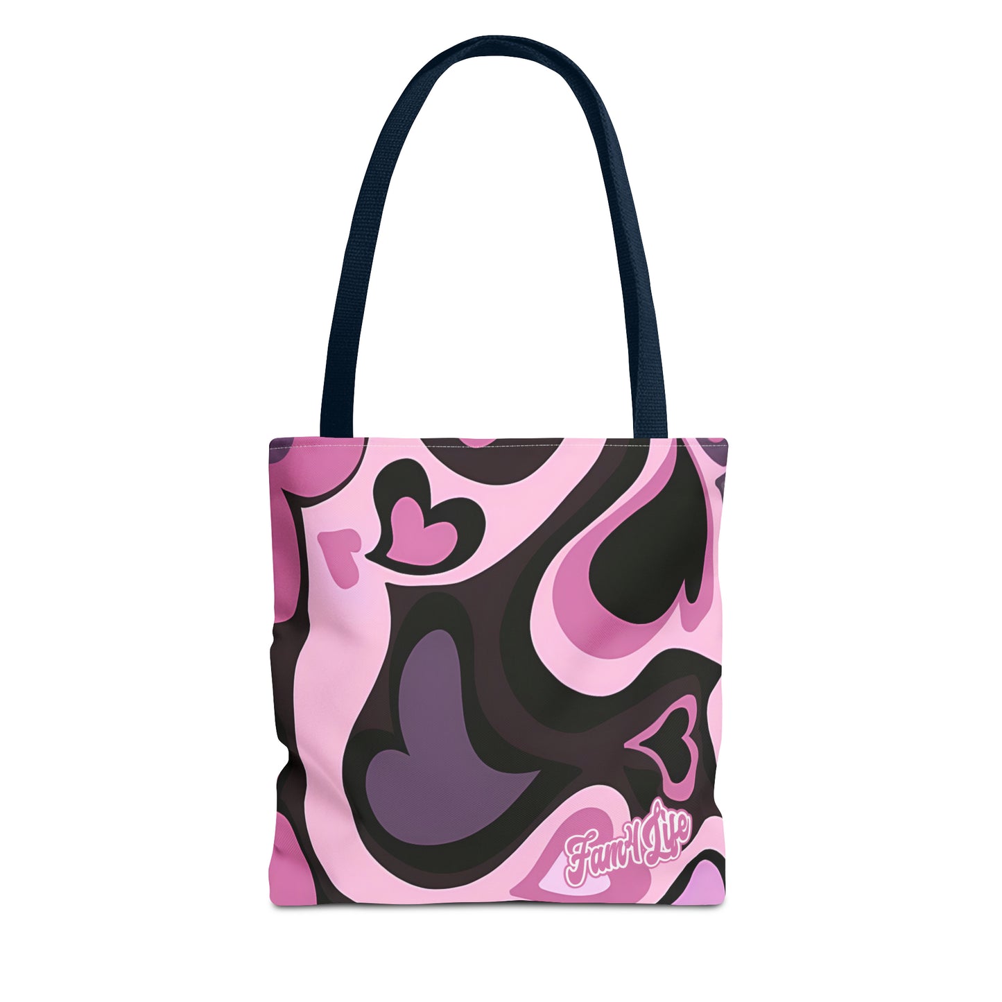 Vibrant Hearts (Pink) Tote Bag