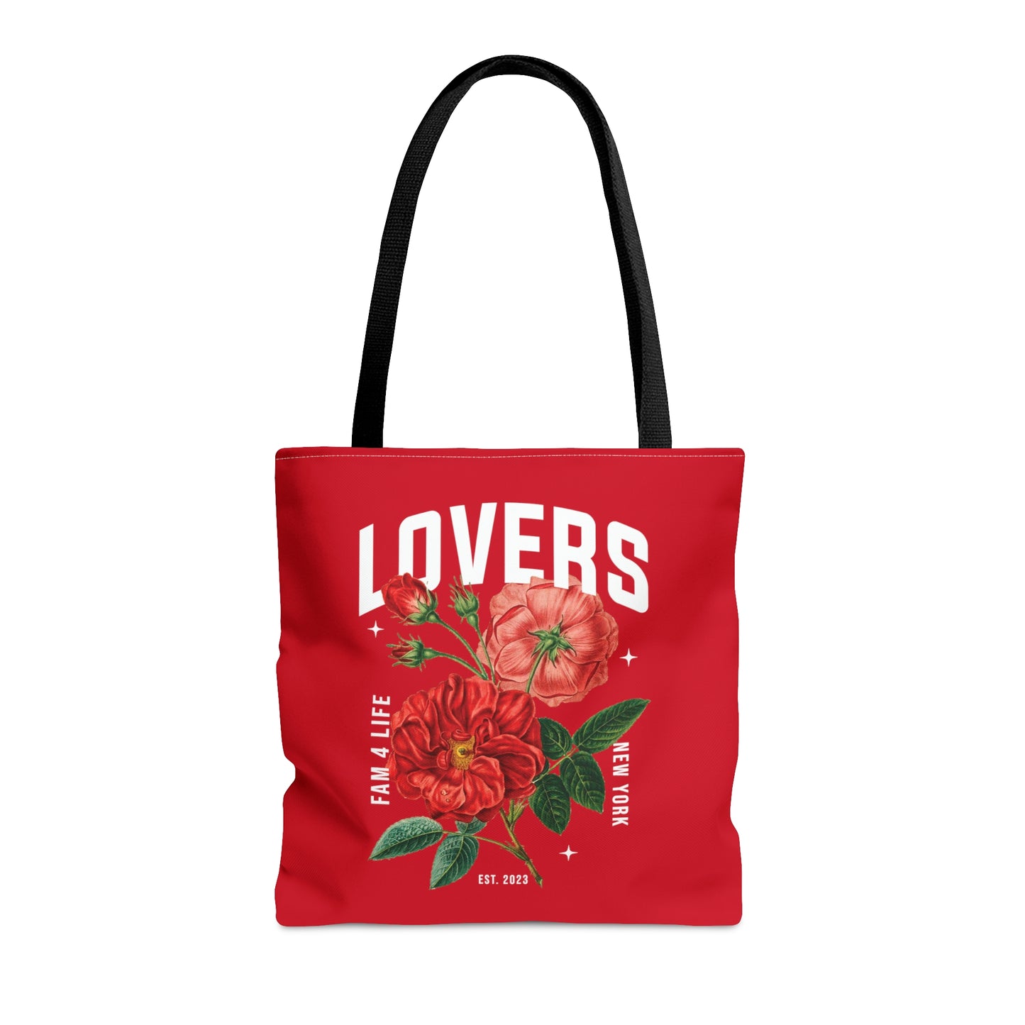 Lovers & Roses Tote Bag (Red)