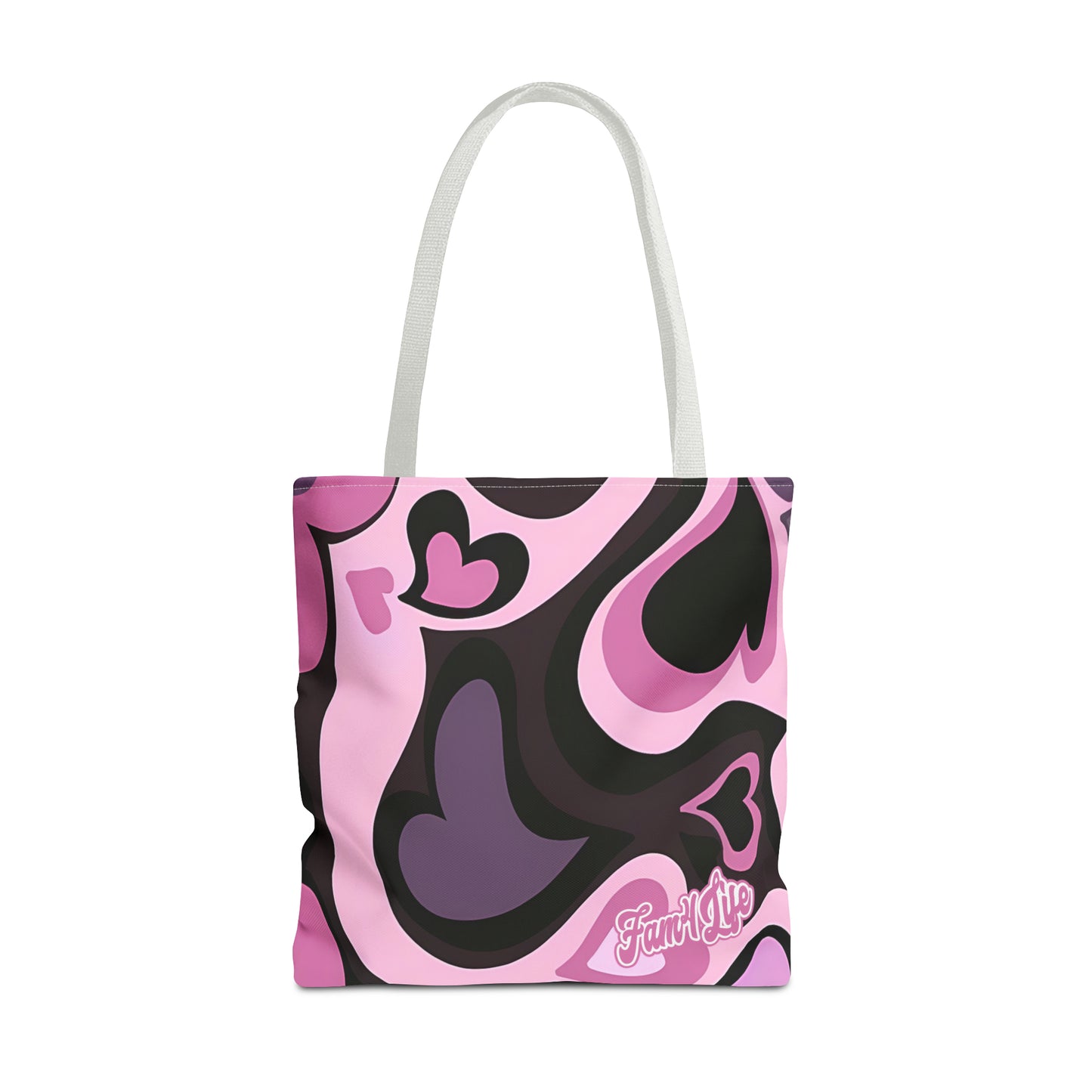 Vibrant Hearts (Pink) Tote Bag