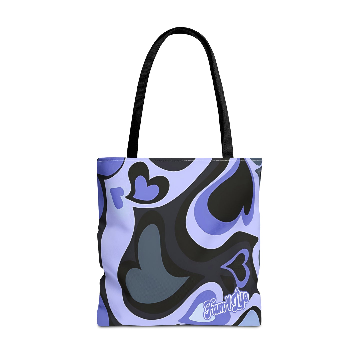 Vibrant Hearts (Purple) Tote Bag