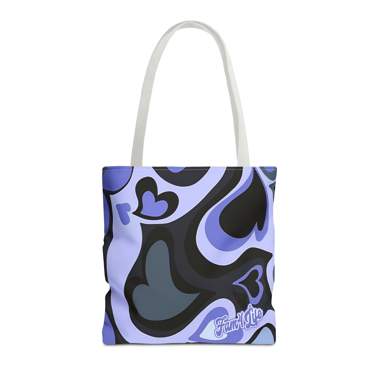 Vibrant Hearts (Purple) Tote Bag