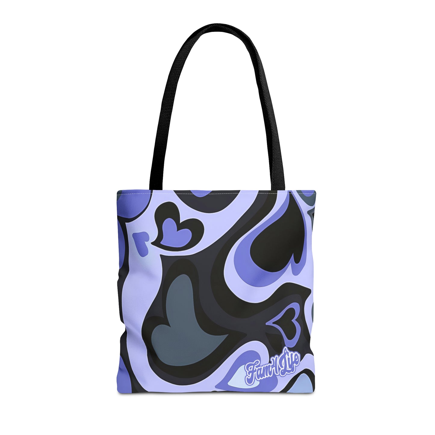 Vibrant Hearts (Purple) Tote Bag