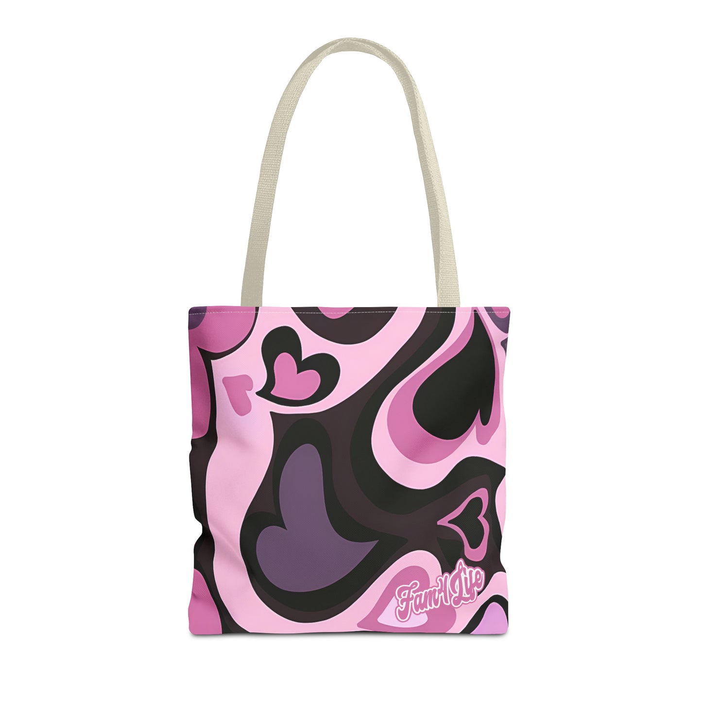 Vibrant Hearts (Pink) Tote Bag