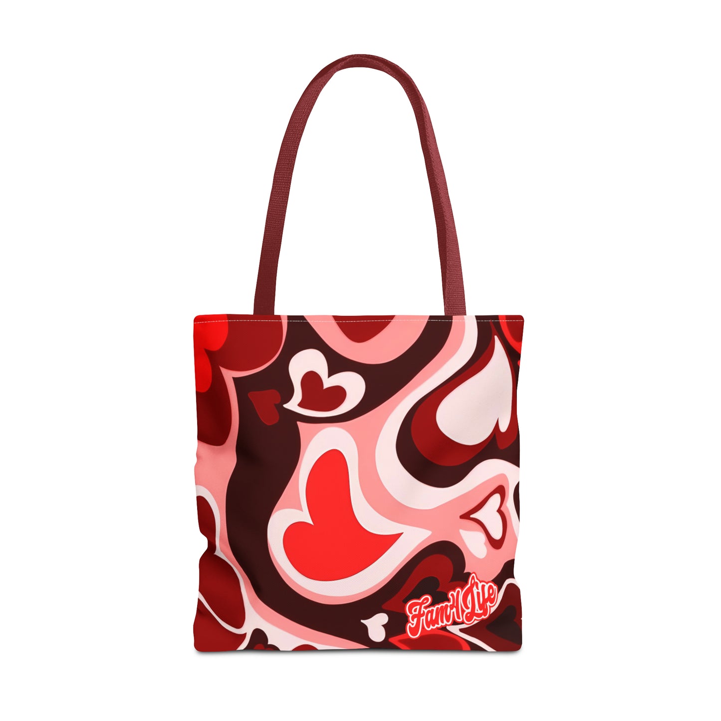 Vibrant Hearts (Red) Tote Bag