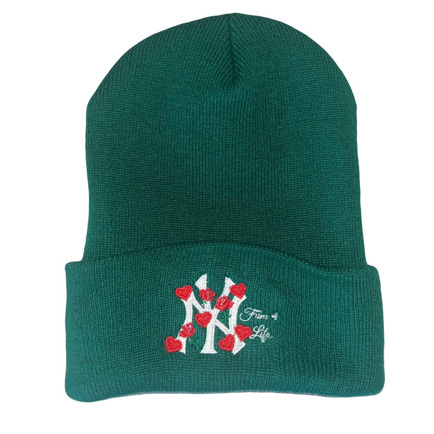 Lovers and Roses Beanie (Green)
