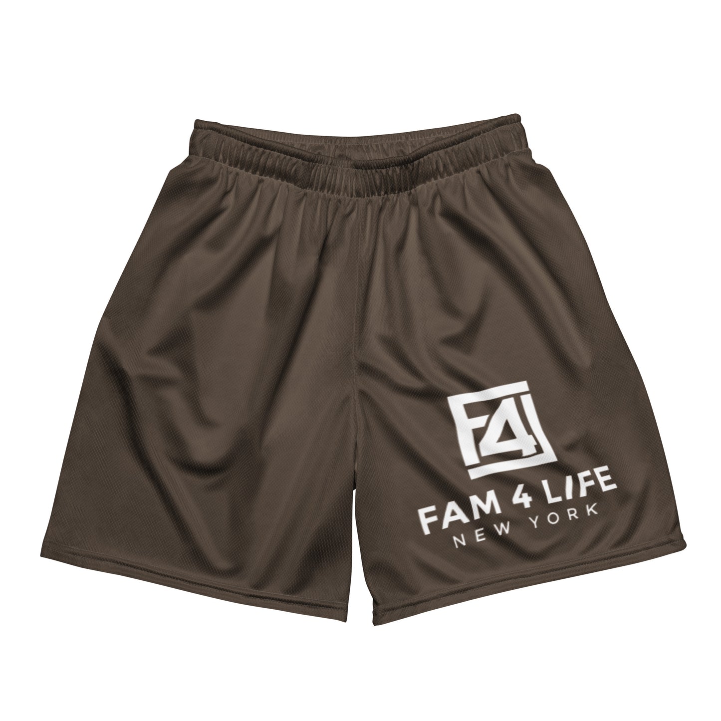 Big Staple Logo Mesh Shorts (Brown)