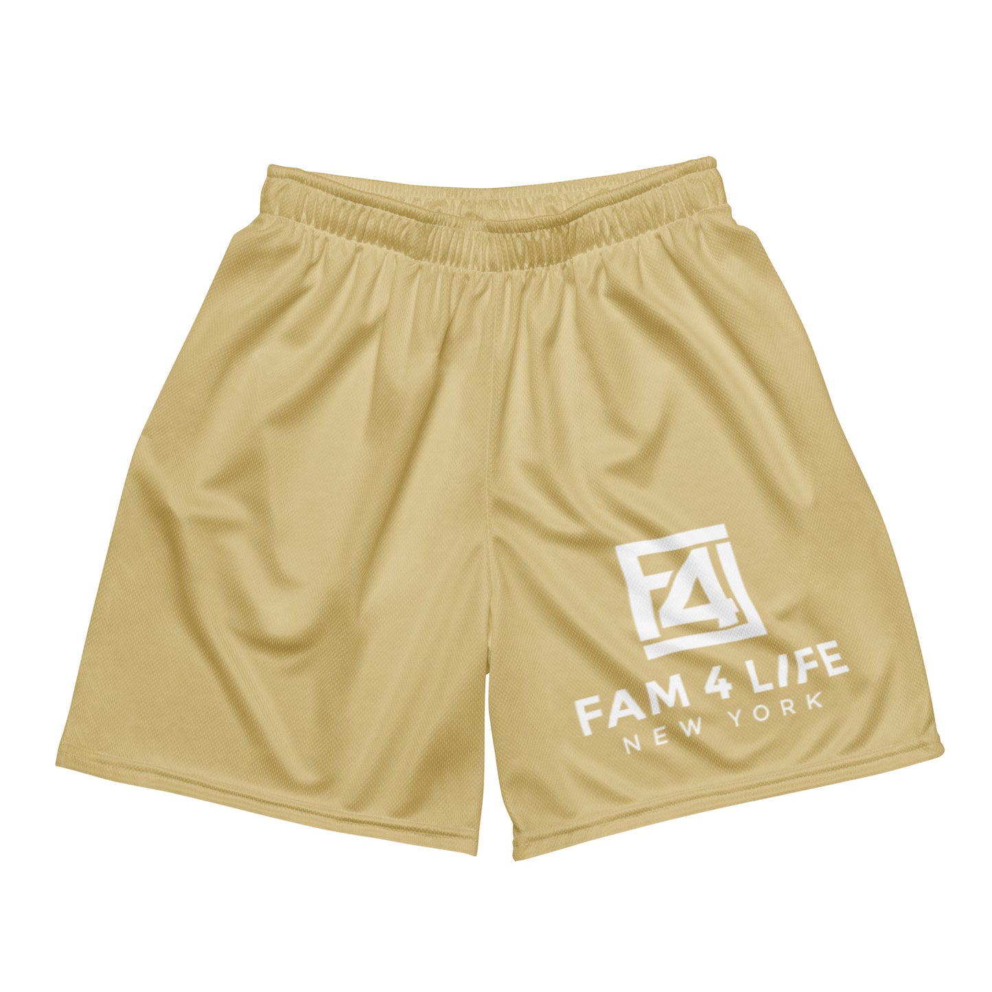 Big Staple Logo Mesh Shorts (Tan)