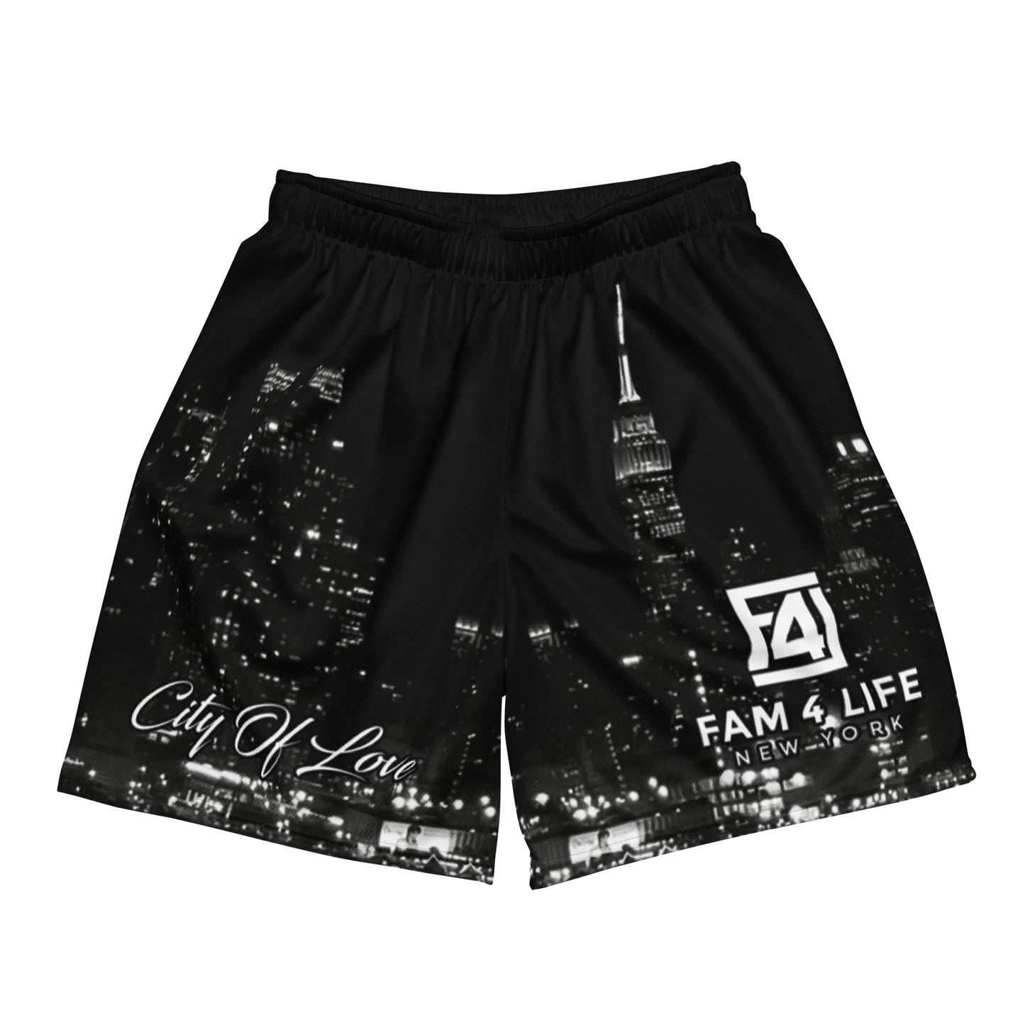 Big Staple Logo Mesh Shorts (Black - City of Love Edition)