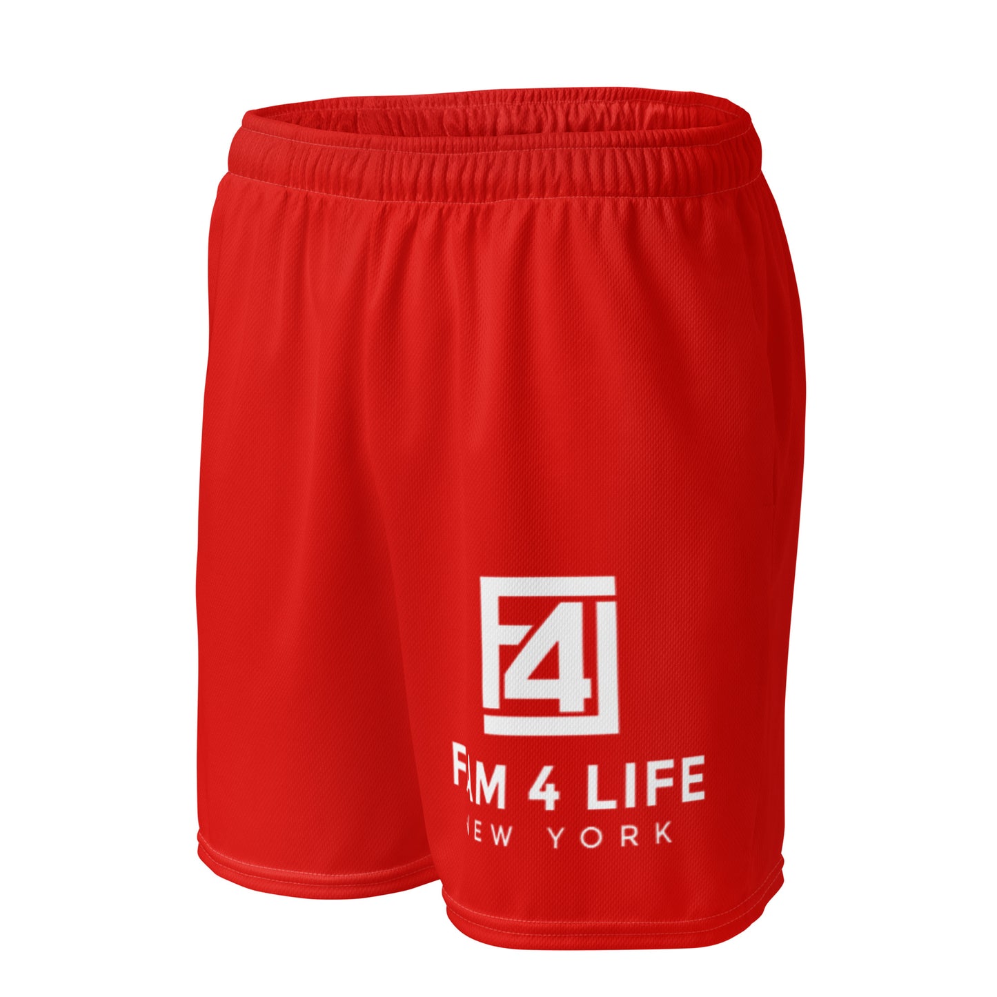 Big Staple Logo Mesh Shorts (Red)