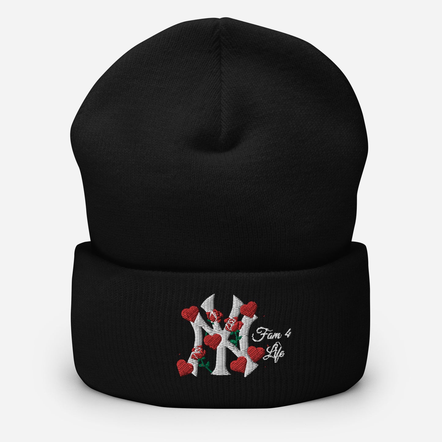 Lovers and Roses Beanie (Black)