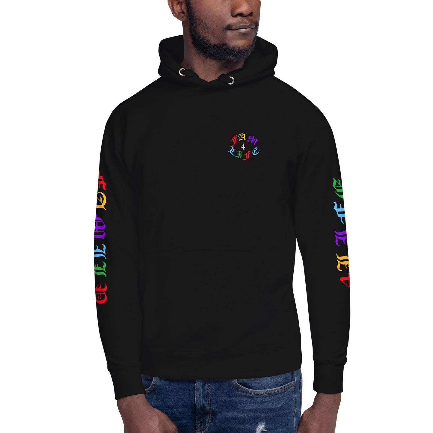 Family Legacy Unisex Hoodie (Multicolor Text)