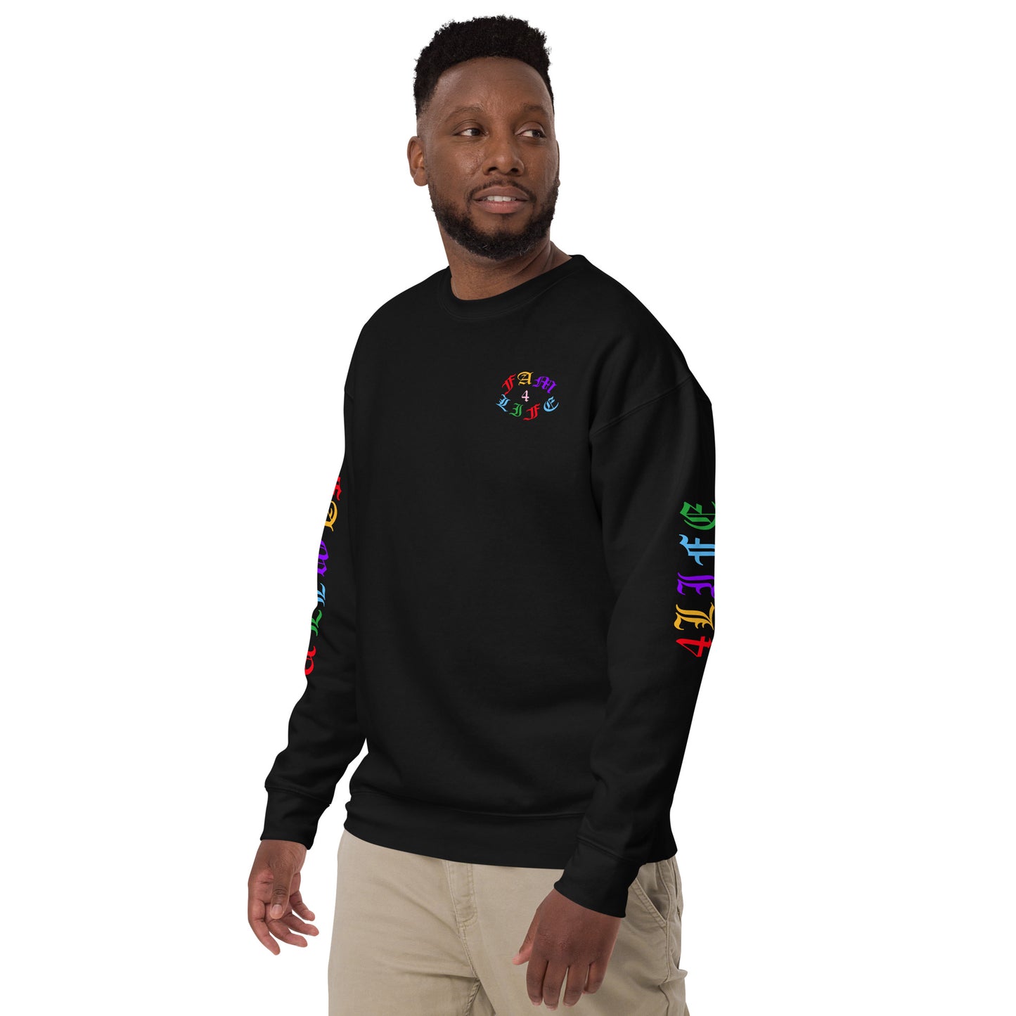 Family Legacy Premium Sweatshirt (Multicolor Text)