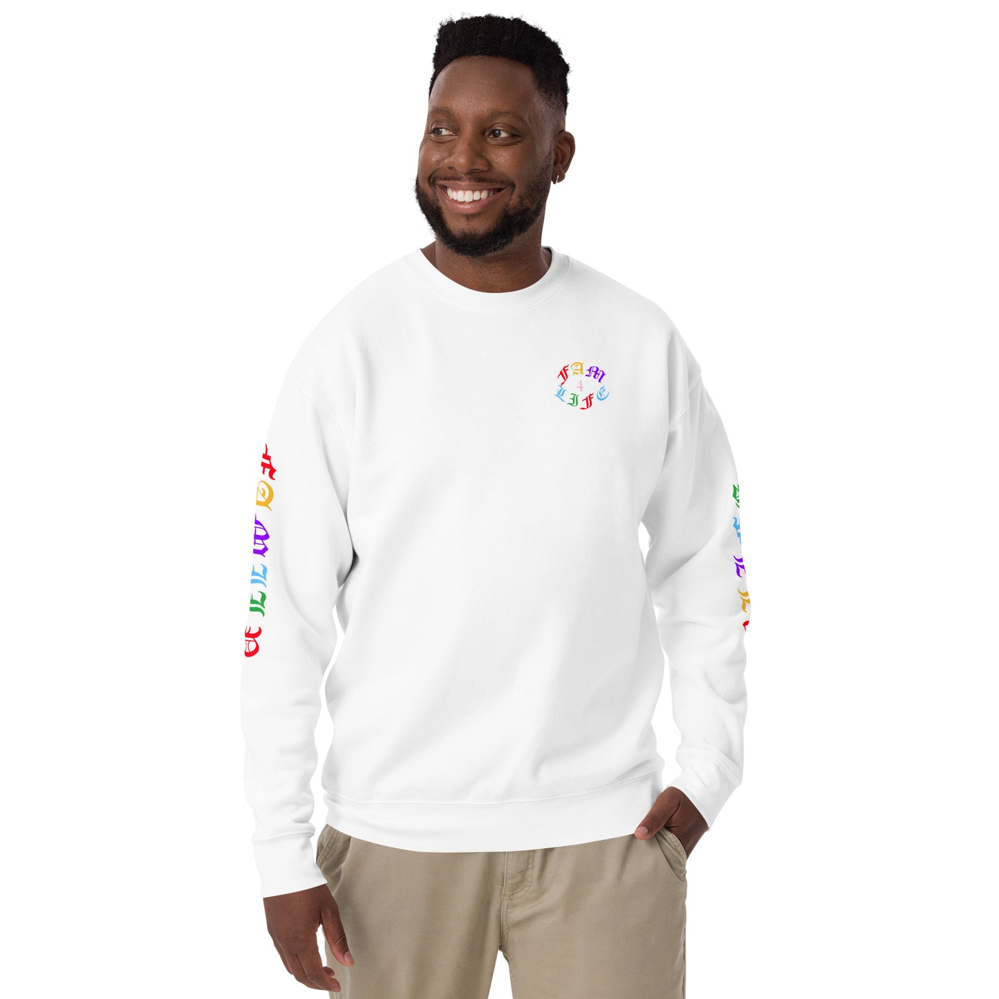 Family Legacy Premium Sweatshirt (Multicolor Text)