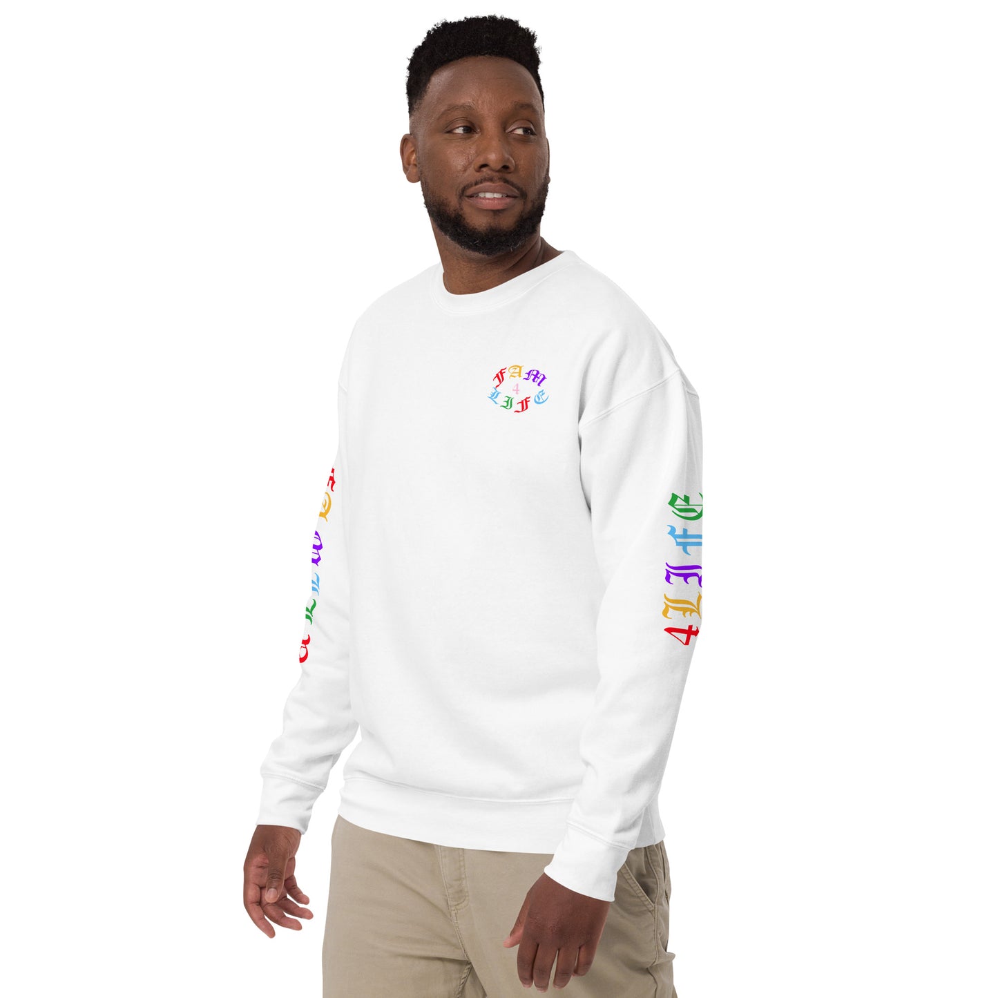 Family Legacy Premium Sweatshirt (Multicolor Text)