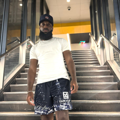 Big Staple Logo Mesh Shorts (Navy - City of Love Edition)