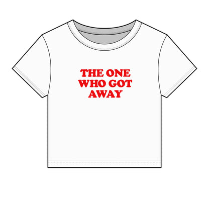 The One Who Got Away Crop Tee — Women's Graphic Baby T‑Shirt