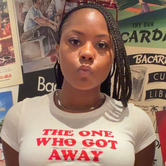 The One Who Got Away Crop Tee — Women's Graphic Baby T‑Shirt