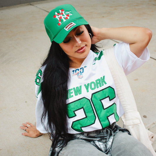 NY Lovers and Roses Trucker Hat (Green)